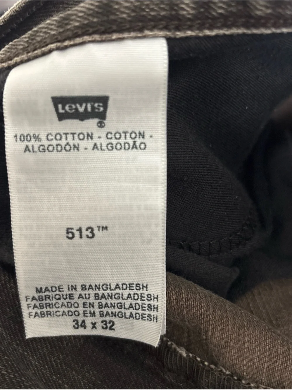 Levi's Slim Straight Men's Jeans in Dark Brown Wash